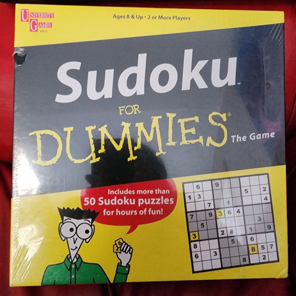 Sudoku board game for Dummies More Than  50 Puzzles Number BENIFITS CHARITY